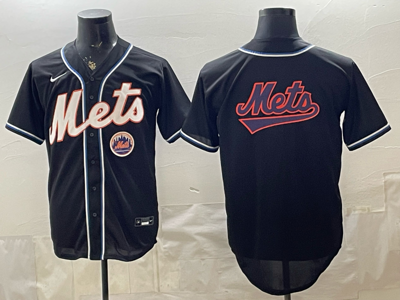 Men new york mets blank black Nike MLB Jersey 0520013